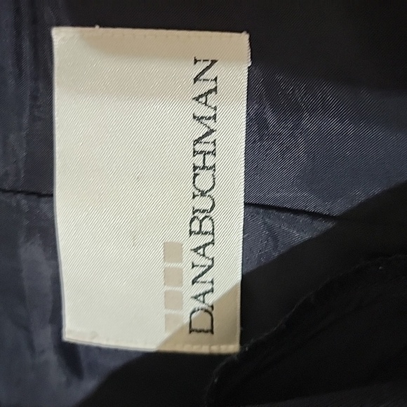 Vintage Bloomie’s Dana Buchman Fine Wool Navy Duster Jacket w/Gold Buttons - Picture 7 of 8